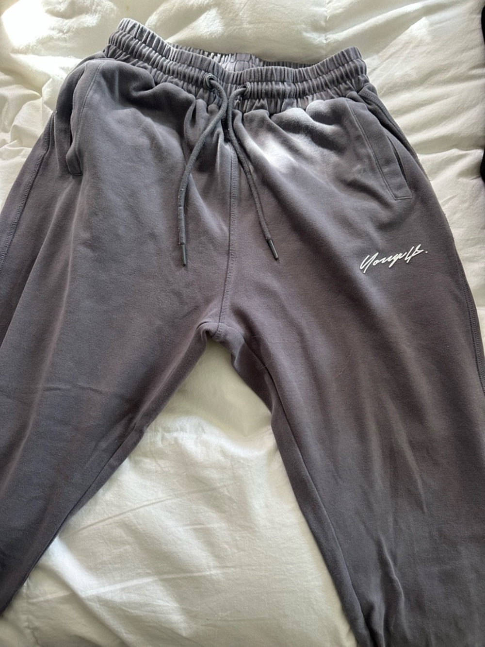 YoungLA Charcoal Gray Drawstring Joggers